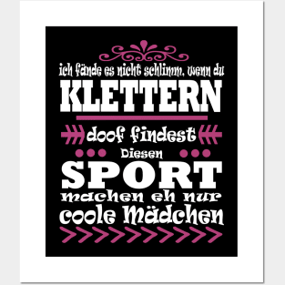 Klettern Kletterseil Kletterpfad Kletterwand Posters and Art